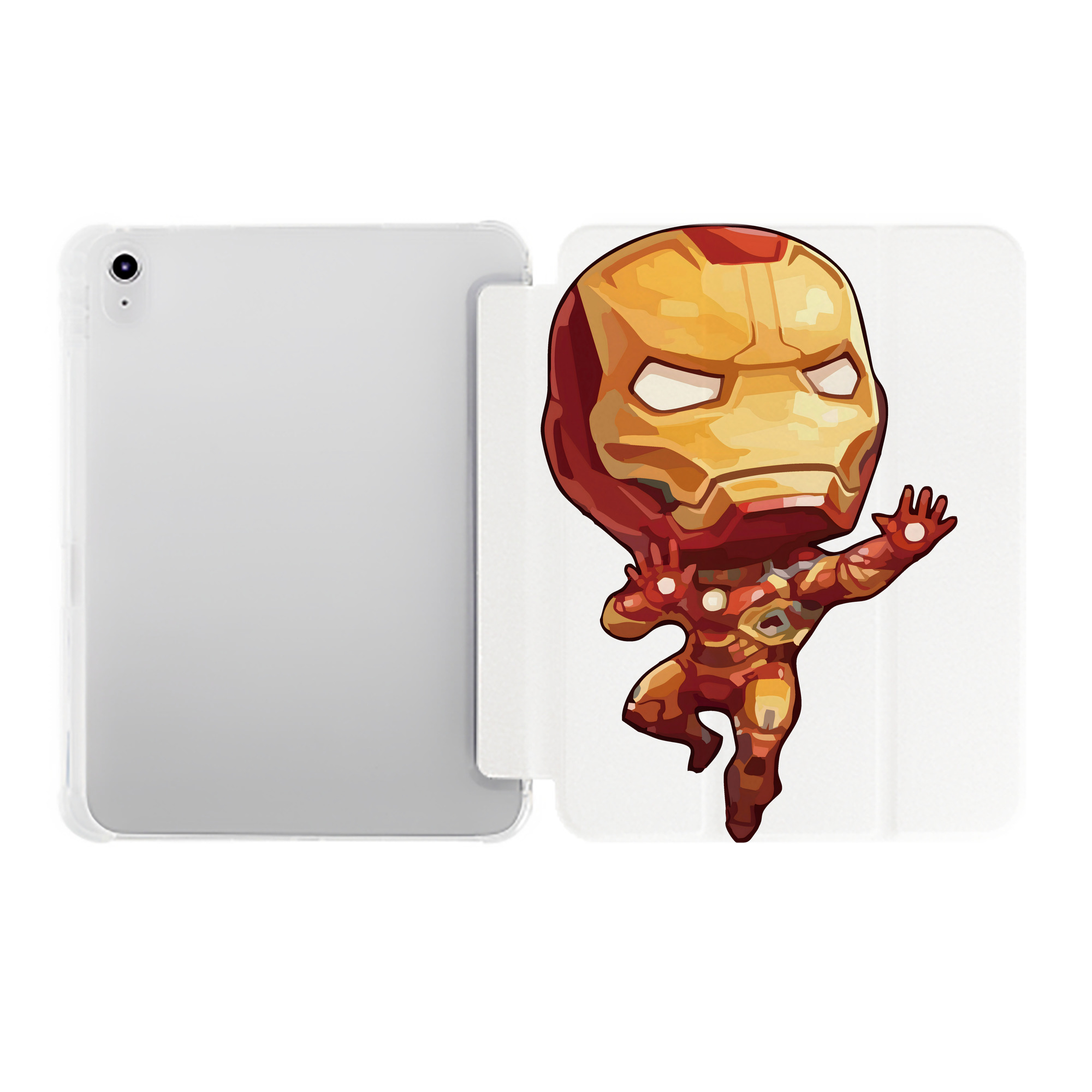 （画像用） アベンジャーズ The Avengers IPad ケース ペン収納付き 三つ折りスタンド PUレザー×シリコン 対応機種9.5/10.5/10.9インチ